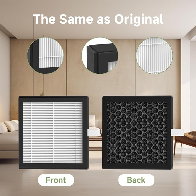 4 Pack DH02 3-in-1 Activated Carbon Replacement Filter Compatible with Tenergy Sorbi DH02 2 in 1 Dehumidifier(1000ML), Afloia AQ8 Q8 / Honati DP2201/ Hysure Q7 Air Purifi-er