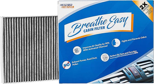 Spearhead Odor Defense Breathe Easy Cabin Filter | Fits 08-17 Enclave, 09-17 Traverse, 07-16 Acadia, 2017 Acadia Limited, 07-10 Outlook Like OEM | Up to 25% Longer Lasting w/Activated Carbon (BE-663)