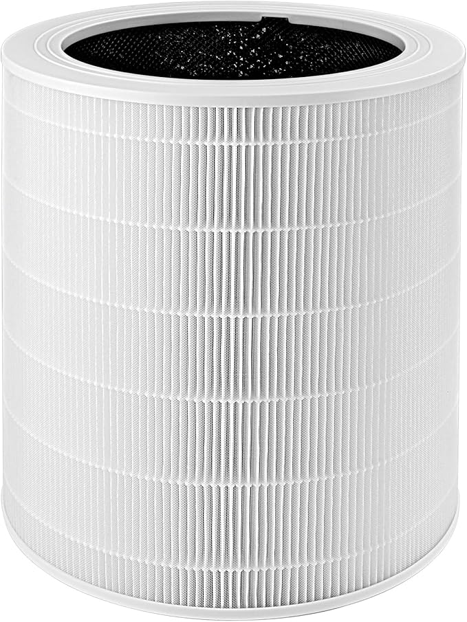 Core 600S Replacement Filter Compatible with LEVOIT Core 600S and Core 600S-P/600S-RF Air Purifier, High-Efficiency 3-in-1 True H13 HEPA Activated Carbon Filter (White)