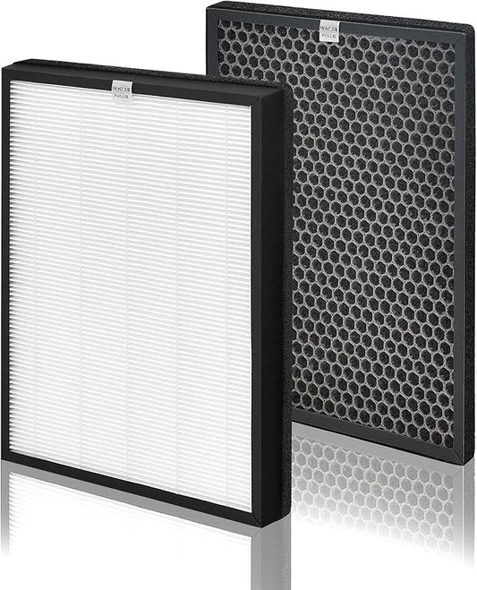 AP-B102 Replacement Filter Compatible with Alexapure Breeze Air Pu-rifier AP-B102 and 3049 Filter Set, 1 H13 True HEPA Filters and 1 Activated Carbon Filters Included