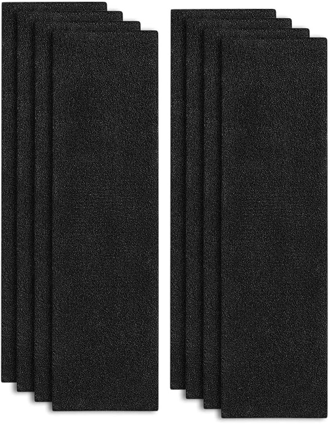 isinlive 2 Pack FLT5000 HEPA Filter C Replacement with 8 Pack Activated Carbon Pre-Filters Compatible with G-guardian Air Purifier AC5000 AC5000E AC5250PT AC5350B AC5350BCA AC5350W AC5300B