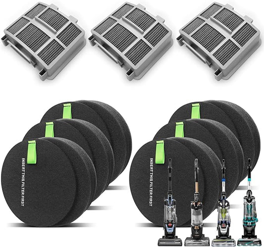 Lemige Filter Replacement for Bissell Pet Hair Eraser 39883 3774F 3774 3774G 3775 SurfaceSense 3418 3415 MultiClean 3402 3409 PowerLifte 3404 Vacuum Cleaners, 1635630&1635629