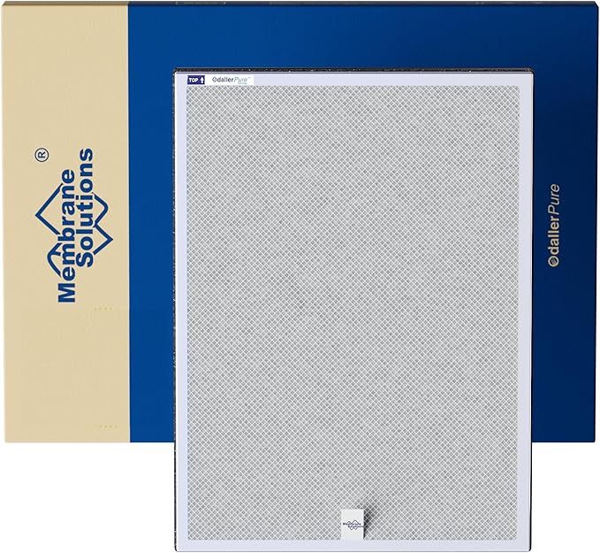 Membrane Solutions MSA3/MSA3S Genuine Smoke Removal Air Purifier Filter Replacement 1 Pack, Upgraded 6-in-1 H13 True HEPA Filter with OdallerPure Technology