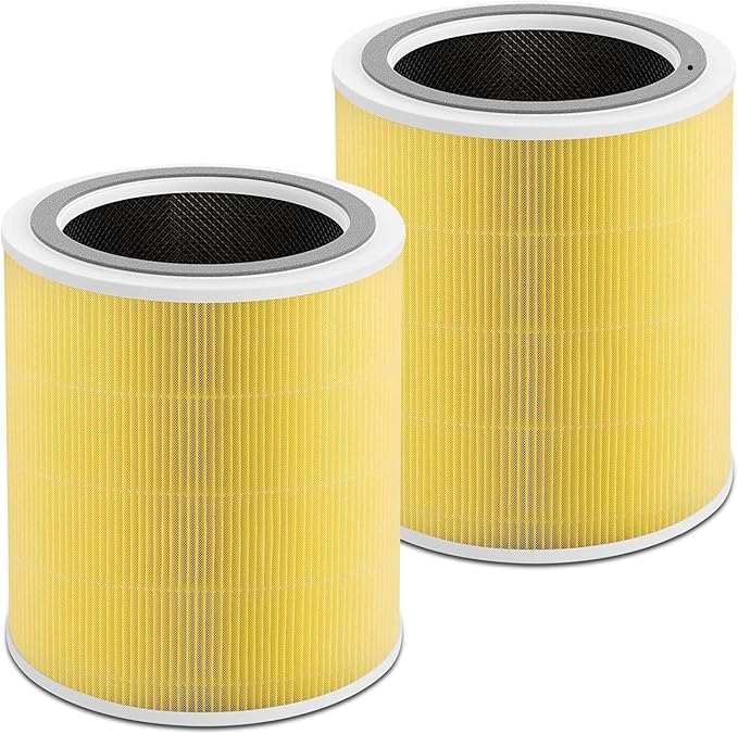 Core 400s Replacement Filters Compatible With Levoit Core 400S/Core 400S-P/Core 400S-RF, 3-in-1 True Activated Carbon Pre-Filter,Model LRF-C401S-WUS, 2 Pack