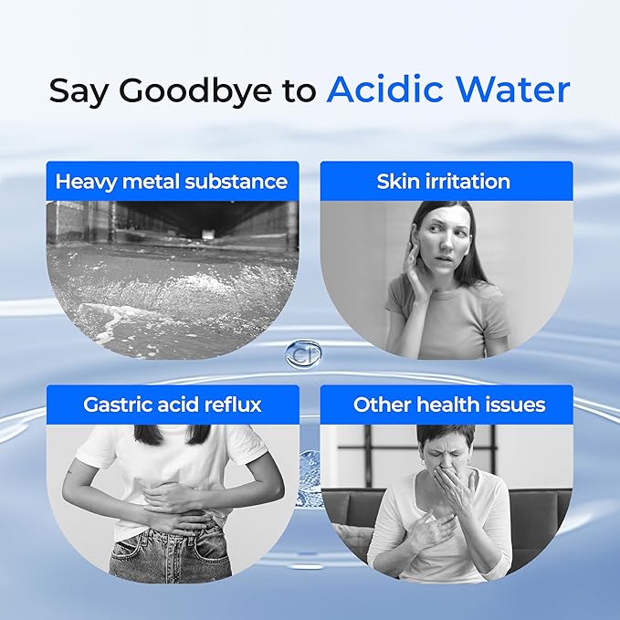 Waterdrop Alkaline DA97-17376B Water Filter, Enhances pH, Replacement for HAF-QIN/EXP, DA97-08006C, RF28R7201SR, RF28R7351SG, WD-F45-AL, 4 Filters