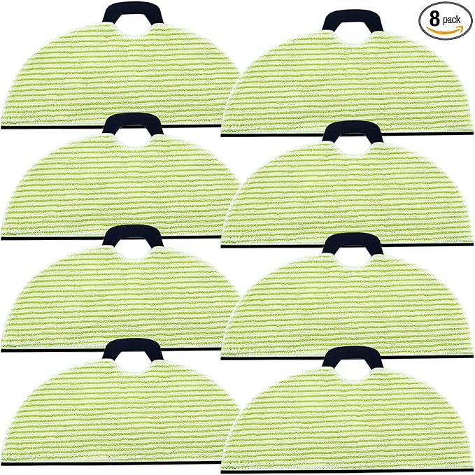 8 Pack RV2610WA Vacuum Mop Replacement Pads for Shark RV2610WA AV2610WA RV2620WD AV2620WD RV2610WD RV2610WD RV2610WFUS RV2410WD AI Ultra 2- in-1 Robot Vacuum Cleaner
