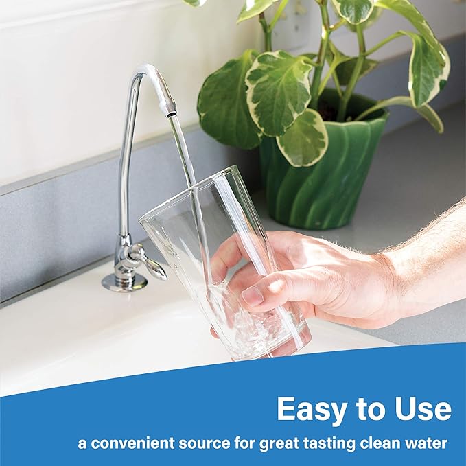 APPLIED MEMBRANES Reverse Osmosis Filter Replacement Set, 50 GPD Pre and Post Filter Set, For 5-Stage RO, Undersink Filtration System, Set of 4