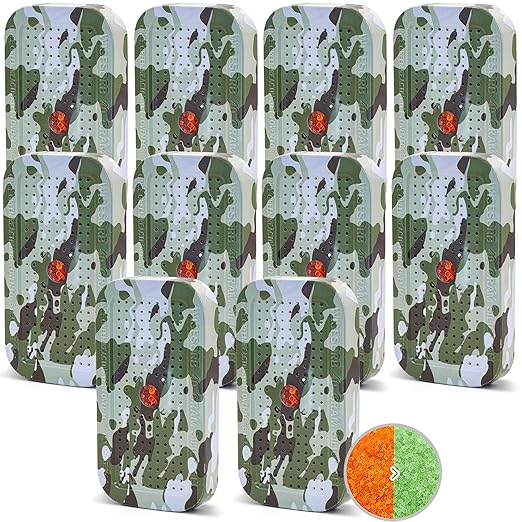 40 Gram Gun Safe Dehumidifier Camouflage, Rechargeable Desiccant Canister Dehumidifier Bags, Reusable Silica Gel Packets Moisture Absorbers for Car, Bathroom, Basement [10 Pack]