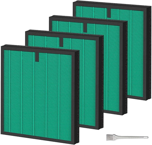 4 Pack HY4866 Air Purifier Replacement Filter Compatible with MORENTO HY4866 WESTHEY HY4866 Air Purifier and YIOU M1 Air Cleaner Pet Dander Version HY4866 Replacement Filter Green