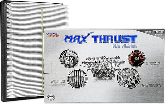 Spearhead MPG Defense Max Thrust Engine Air Filter For All Mileage Vehicles, Fits Like OEM, Restores MPG & Acceleration (MT-741)