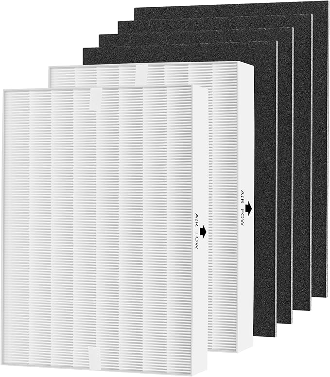 APPLIANCEMATES Airmega AP-1512HH Air Filter Replacement for Coway Airmega AP-1512HH Mighty and 200M Air Purifiers 2 True HEPA and 4 Carbon Pre-filters AP-1512hh/ap-1518r