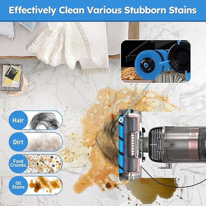 AZ2000 Filter Replacement for Shark Vertex DuoClean PowerFins AZ2002 AZ2000 AZ2000W AZ2001AMZ Upright Vacuum, Part #1483FC2000 XHFAZ2000 XFFKAZ2000, 1 Brushroll, 2 HEPA + 6 Foam Felt Filters