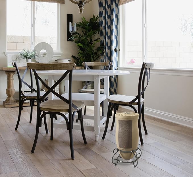 Lasko Oscillating Designer Ceramic Tower Space Heater for Home with Adjustable Thermostat, Timer and Remote Control, 16 Inches, 1500W, 6435