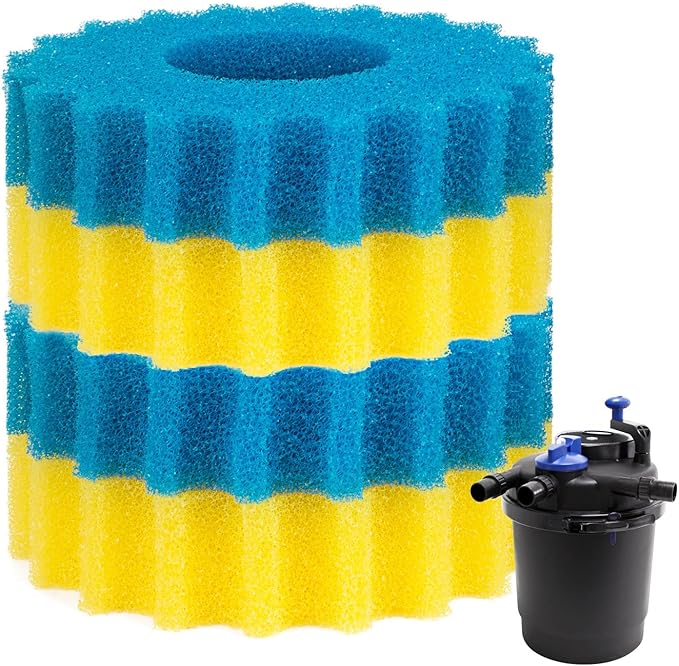 Pond Filter Replacement Sponge Filter Media Pad Koi Fish Pond Filter Sponge CPF 2500 Compatible with Grech VIVOHOME/VEVOR Pond Filters for Outdoor Ponds Aquarium Bio Sponge Filter Media Pad