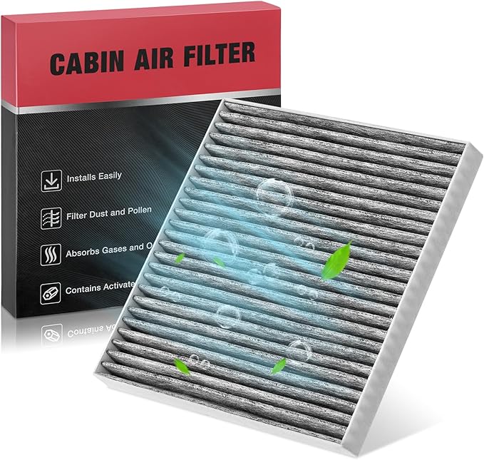 BDFHYK 1PC CF10374 Cabin Air Filter with Activated Carbon Compatible with Toyota Tacoma 2005-2022, Compatible with Dodge Dart 2013 2014 2015 2016