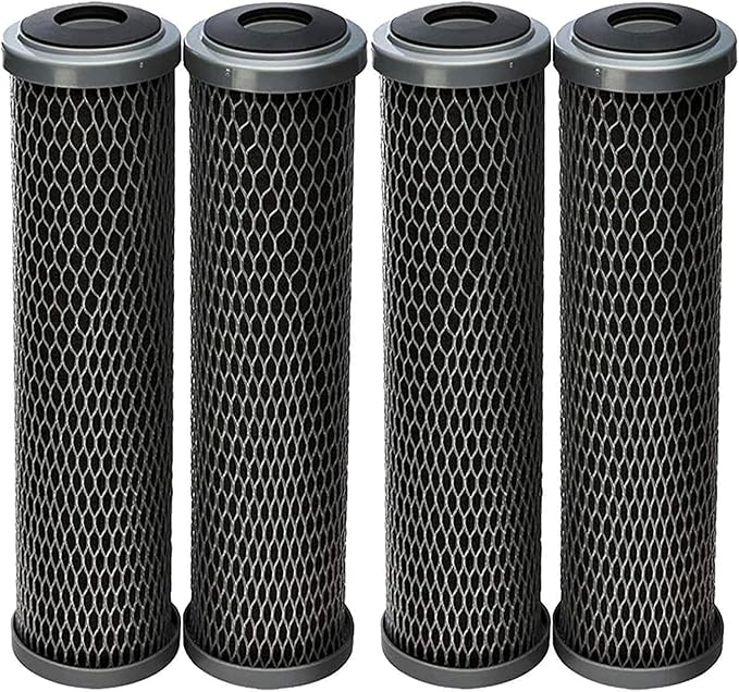 CFS – 4 Pack Carbon Wrap Sediment Water Filter Cartridges Compatible with AO Smith 2.5"x10", AO-WH-PRE-RCP2 Models – Remove Bad Taste & Odor – Whole House Replacement Filter Cartridge – 5 Micron