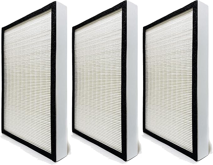 Nispira True HEPA Filter Replacement Compatible with Vornado Air Purifier AQS 25 35 Part MD1-0004. 3 Pack