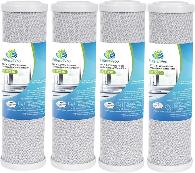Compatible with Watts (WCBCS975RV) Carbon Block Water Filter Cartridge by CFS (4)