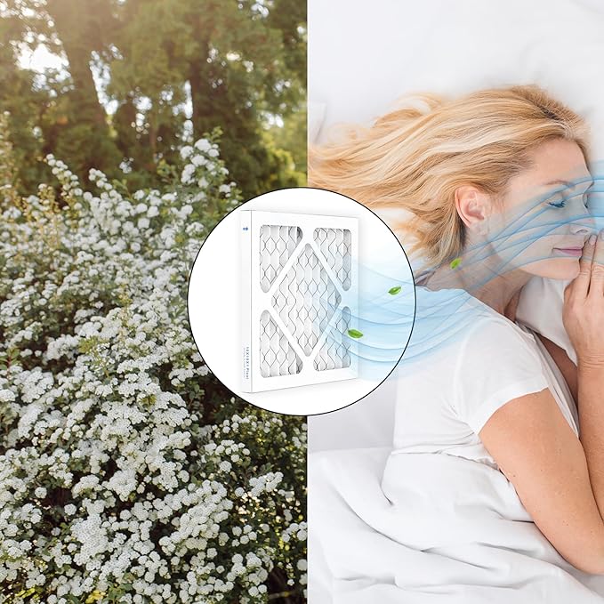 10x10x1 Air Filter MERV 13 (4-Pack), HVAC/Furnace AC Filter Replacement, Dust Defense–Comparable with MPR 1500-1900 & FPR 10 (Actual 7.75x7.75x0.75)