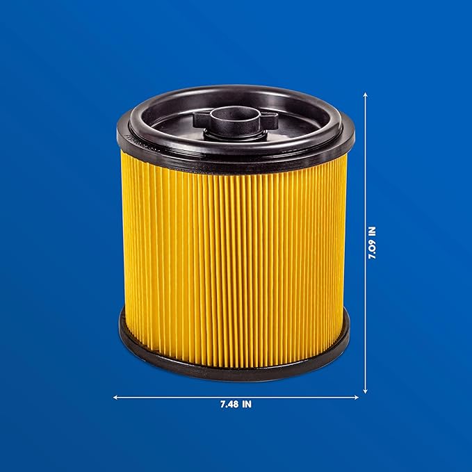 Vacmaster Standard Cartridge Filter and Retainer for Dry Pick-Up – VCFS