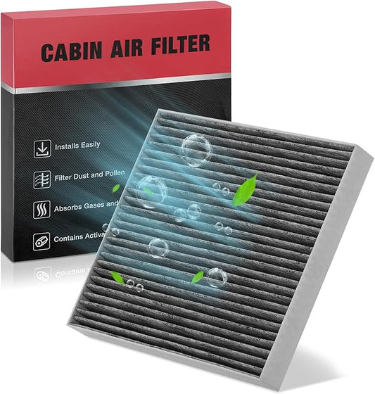 BDFHYK Cabin Air Filter with Activated Carbon Compatible with Kia Optima 2016 2017 2018 2019 2020, Compatible with Hyundai Sonata 2016 2017 2018 2019, Replace# CF12159, 97133C1010, PC99206CP