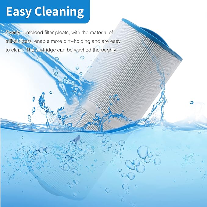 5CH-502 Replaces Marquis Spa Filter, Compatible with PPM50SC-F2M, FC-0195, Marqui spa 20041, 20091, 370-0237 2" Male Fine Thread 50 sq.ft. C-5303 Model Hot Tub Filter 2 Pack