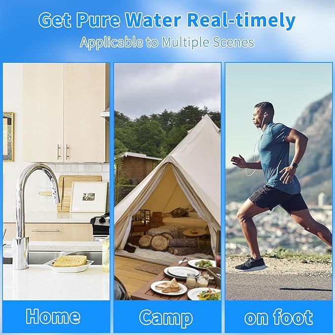 4 Pack Fluoride Water Filter,Replacement for PF-2® Fluoride Filters, Fluoride and Arsenic Filter Compatible with Berkey Gravity Filtration System、 Big、 Travel、 Royal、Imperial and Crown Series