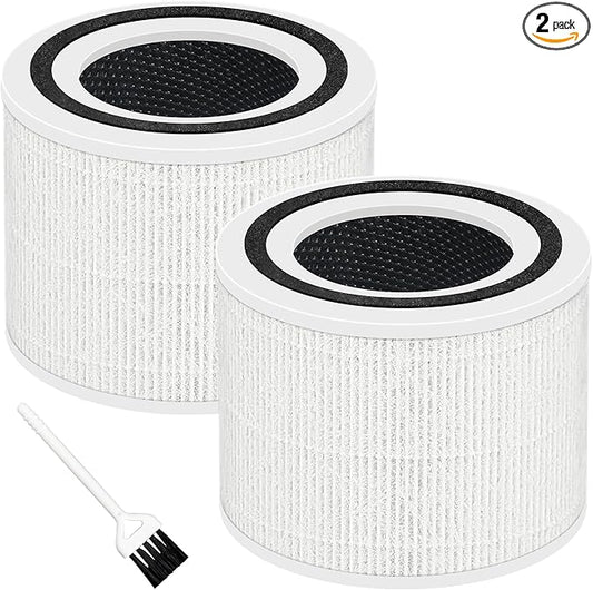 Core P350 Pet Care Replacement Filter for LEVOIT Core P350 Air Purifier, Funmit 3-in-1 New Fine Non-Woven Fabric Pre, H13 True HEPA, Activated Carbon Filter with ARC Formula, Core P350-RF, 2 Pack