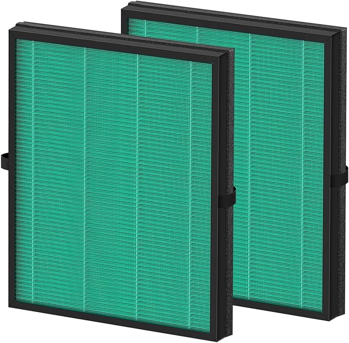 2-Pack MK04 Air Filter Replacement, Compatible with MK04 MG04JH Air Purifier Models, 4-in-1 H13 True HEPA Filter for Pet Dander, Dust, Pollen, and Hair – Pet Dander Version