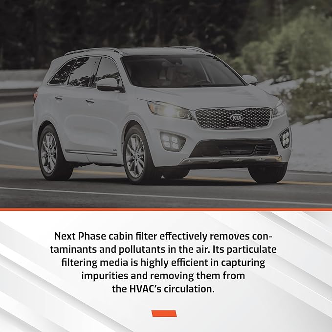 Carbon Cabin Air Filter Replacement - Pack of 1 - Made in USA - Compatible with 2016-2018 Kia Sorento 2.0L, 2016-2020 2.4L & 3.3L - Replaces O.E. C6C79AC000