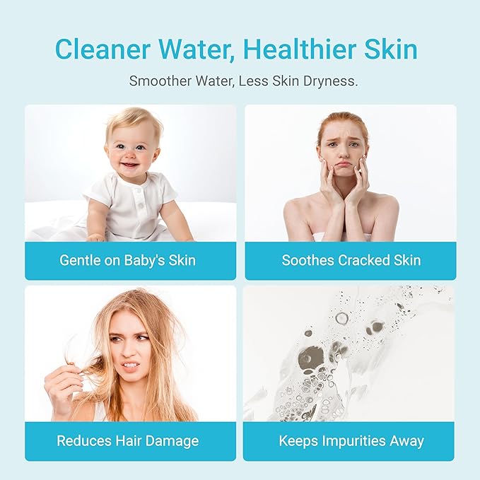 AQUA CREST Shower Filter Replacement for JOLIE® FILTERED SHOWERHEAD, High Pressure Shower Filter Replacement Cartridge For Healthier Hair and Skin, 3 Pack