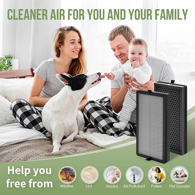 KF310 Replacement Filter Compatible with Kenmore Air Pu-rifier Model PM3020, for KF310 1500e Series Air Replacement True HEPA Filter, Compare to Part# KF310, 4-Pack