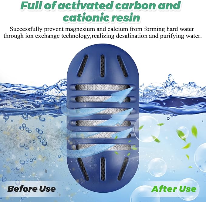 Techecook 10Pack Demineralization Cartridge Fit for HoMedics Ultrasonic Humidifier Demineralization Cartridge Filter UHE-HDC4, Eliminate White Mist|Prevent Hard Water Build-Up|Filter Mineral Deposits