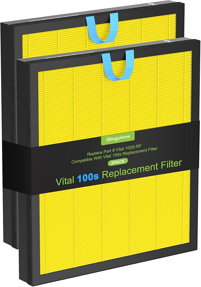 Vital 100S Pet Care Replacement Filter Compatible with LEVOIT Vital 100S and Vital 100S-P Air Purifier, 3-in-1 H13 Grade HEPA Filter Activated Carbon Compared to Vital 100S-RF-PA (LRF-V102-YUS)