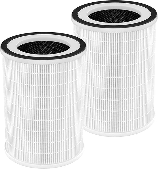 True HEPA KILO Filter For Afloia KILO, KILOPLUS, KILOPRO, MIRO, MIRO PRO and for MORENTO MR-Kilo, Kalo Air Purifier, 360° 3-Stage Filtration for Home Bedroom Large Room Odor Dust Pollen Smoke, 2 Pack