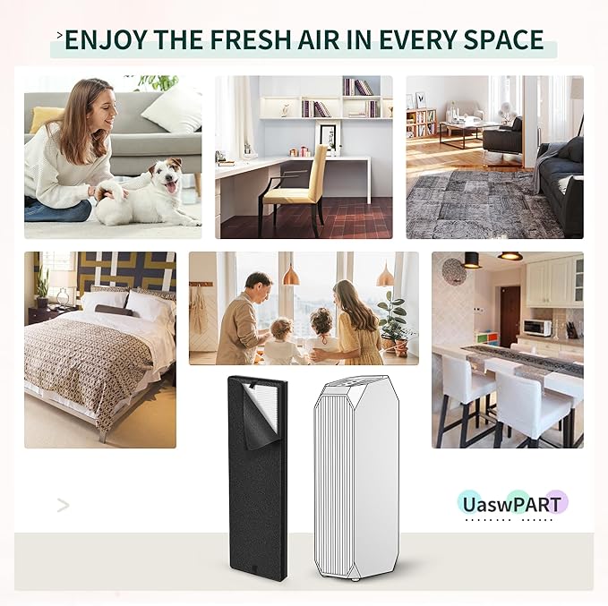 NEA120 Filter Compatible with Eureka Air Puri-Fier NEA120 and Toshiba Air Puri-Fier CAF-W36USW, 4 H13 Grade True HEPA (NEA-F1) Filter and 8 Activate Carbon (NEA-C1) Filters