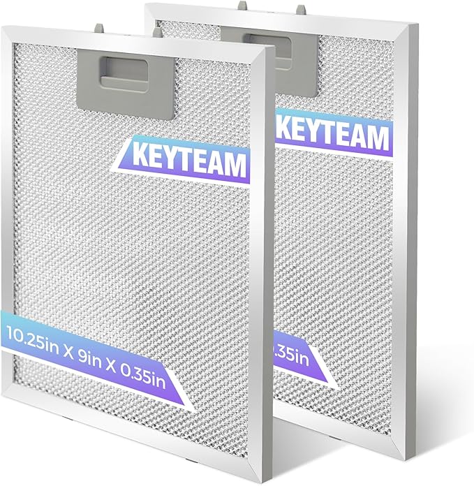 2 Pack-S97018029 Range Hood Filter Replacement, 5-Layer Aluminum Mesh Hood Vent Grease Filter for Broan B5 Series, Alternative 1932913, 9"x10.25" x0.35"(Aluminum)