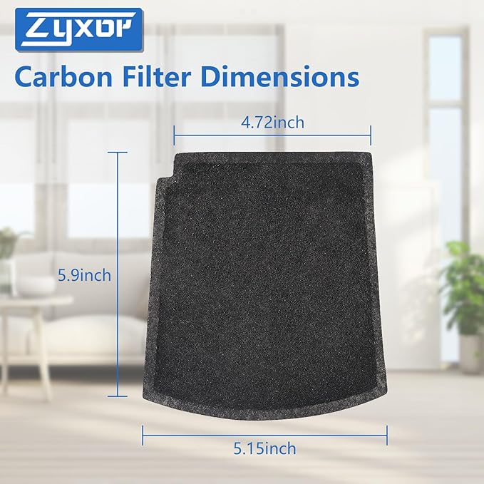 04234G 04530GM TrueAir Replacement Carbon Filter Compatible with Halmilton Beach TrueAir Odor Eliminators Model 04230G, 04231GW, 04384, 04386, 04350G, 04351GM, 04352GM, 4 Pack