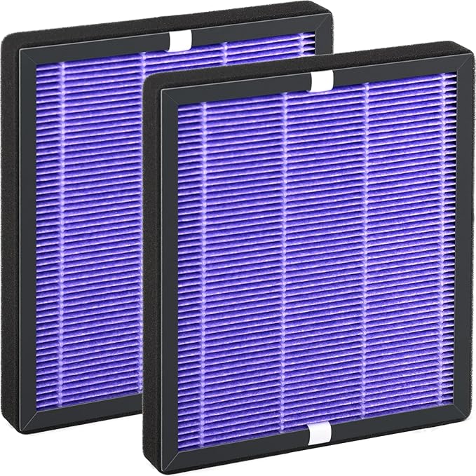 R1 P1801 P1802 Filter Replacement Compatible with YIOU R1 P1802 & Elechomes P1801, for Pet-Raising Families, Purple, 2 Pack