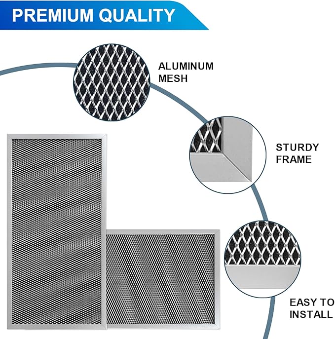 4 Pack MERV-8 Filter Replacement Set Compatible with AlorAir Crawlspace Dehumidifier HD55S/HDi65S/Sentinel HD55/Sentinel HDi65
