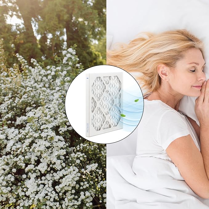 8x8x1 Air Filter MERV 13 (4-Pack), HVAC/Furnace AC Filter Replacement, Dust Defense–Comparable with MPR 1500-1900 & FPR 10 (Actual 7.75x7.75x0.75)