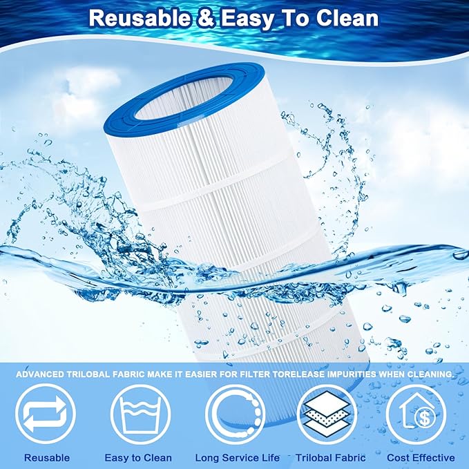 Pool Filter Compatible with CC100, CCRP100, PAP100, PAP100-4, Unicel C-9410, R173215, Filbur FC-0686, 59054200, 160316, Predator 100-1 Pack