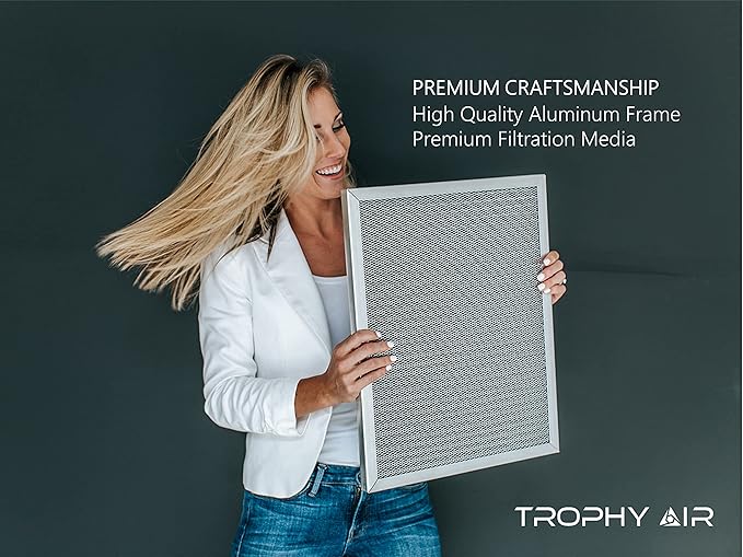 | Merv 8 | Washable Furnace Filter | Lifetime HVAC & Furnace Air Filter | Washable | Superior particle-holding Ability | Premium Quality Aluminum | (20x25x4 (4 3/8” depth))