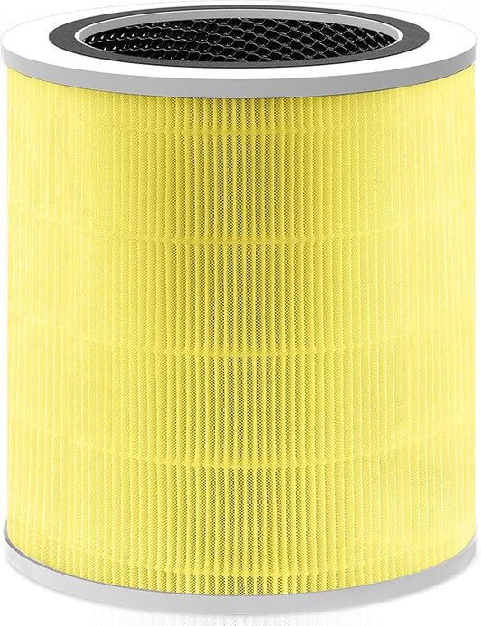 Core 400S Pet Care Replacement Filter for LEVOIT Core 400S and Core 400S-P Smart WiFi Air Purifier, 3-in-1 H13 True HEPA Activated Carbon Filter, Core 400S-RF-PA (LRF-C401-YUS), Yellow, 1 Pack