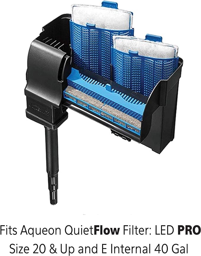 Aqueon Replacement Filter Cartridges For Filter Models 20, 30, 40, 50, and 75, and Canister Models 200, 300, and 400, Large, 15 pack