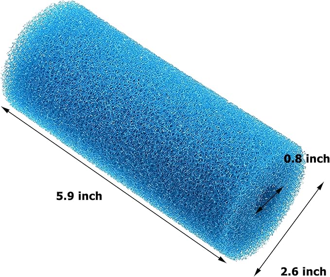 5.9″ Big Prefilter Foam Sponge Replacement Filtration Kit for Pond Aquarium Fish Tank Pad (6PCS)
