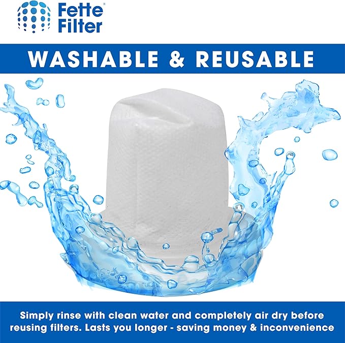 Fette Filter - 6 Hand Vac Filters Compatible with VBF10. For Model #'s HHVJ315JD10, HHVJ315JMF61, HHVJ315JMF71, HHVJ315BMF22, HHVJ320BMF26, HHVJ320BMFS27, HHVJ315JDP27