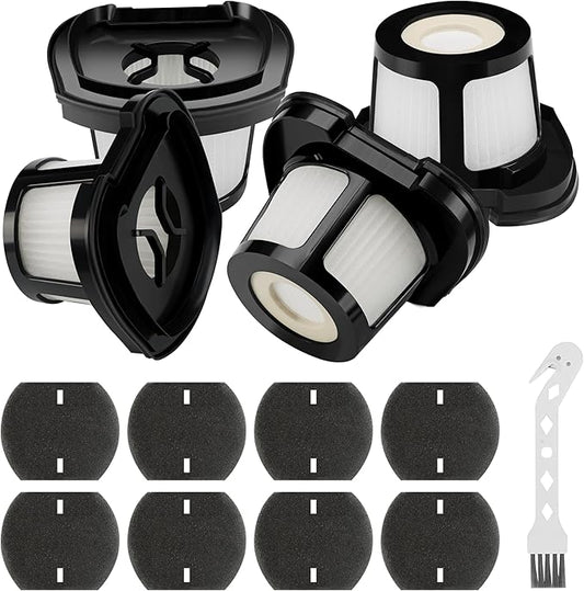 Improvedhand 2390A 2284W Vacuum Filter Replacement for Bi-ssell Pet Hair Eraser Filter Hand Vac 2390, 2389, 2284W Compare to Parts # 1614212 1614203 1614204, 4-Pack