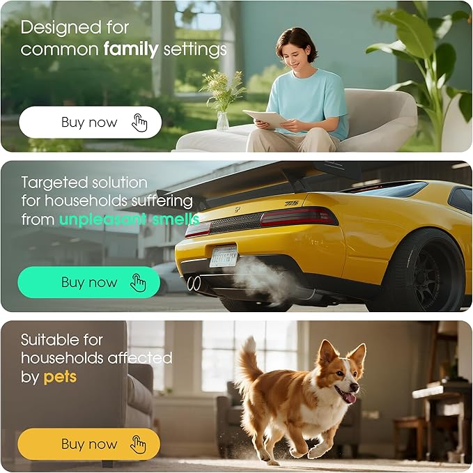 Core 300 Filter Replacement Fit for Levoit Core 300 Core 300-RF-TX (Green), 3-in-1 Filter