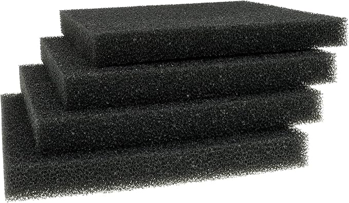 ALEGI 4 Pieces Aquarium Filter Foam Sponges Pad, Fish Tank Bio Sponge Coarse Sheet Filter Media Pad, Cut-to-Size Foam for Pet Filters (9x9x1 Inch 8 Pcs)